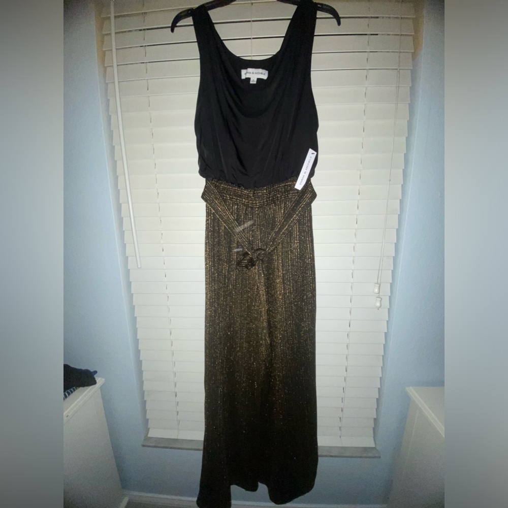 Black and gold Jumpsuit